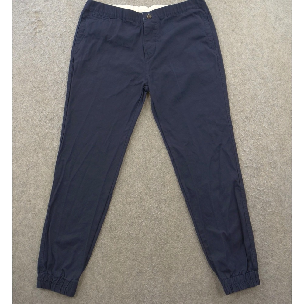 Penfield Joggers Pants Mens Extra Large Blue Flat Front Drawstring Button Fly